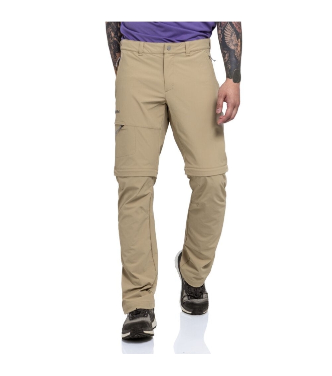 Schöffel Schöffel Pants Koper1 Zip Off 4705_brandon beige 22854 4705_Brandon Beige Schöffel broeken 22854 jeans bij Leerentveldvrijetijd.nl