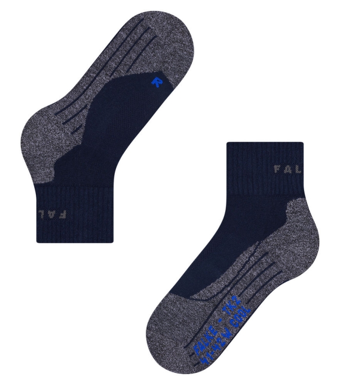 Falke Falke TK2 Explore Cool Short Women 6120_marine 16155 6120_marine Falke wandelsokken 16155 geen kleur bij Leerentveldvrijetijd.nl