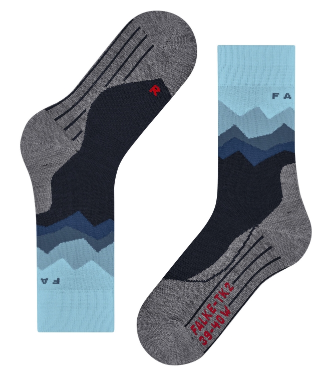 Falke Falke TK2 Explore Women 6162_navy 16194 6162_navy Falke wandelsokken 16194 geen kleur bij Leerentveldvrijetijd.nl