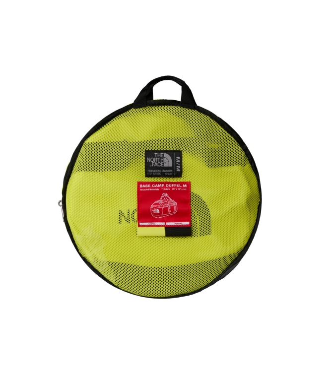 The North Face The North Face Base Camp Duffel Medium  c6t1 sulphur spring green-tnf black NF0A52SA C6T1 Sulphur Spring Green-TNF Black The North Face tassen NF0A52SA zwart bij Leerentveldvrijetijd.nl