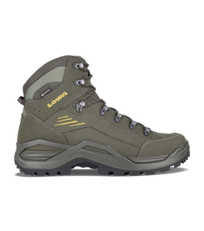 Lowa Lowa Renegade Evo GTX Mid 7898 olive/mustard LM311916 7898 olive/mustard Lowa wandelschoenen LM311916 blauw bij Leerentveldvrijetijd.nl