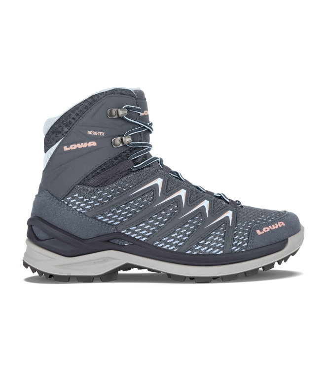 Lowa Lowa Innox Pro GTX Mid Ws 7922 steelblue/salmon LM321703 7922 steelblue/salmon Lowa wandelschoenen LM321703 antraciet bij Leerentveldvrijetijd.nl
