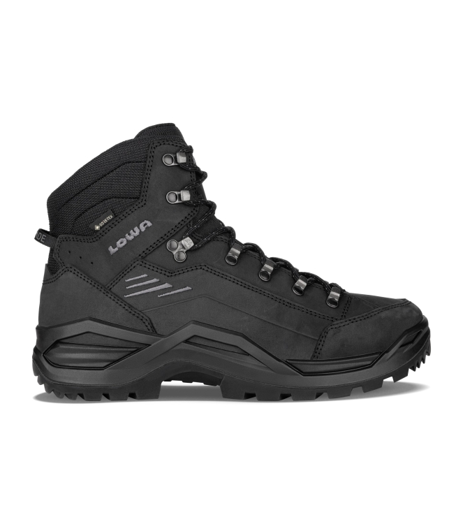 Lowa Lowa Renegade Evo GTX Mid Wide 0998 deepblack LM311917 0998 deepblack Lowa wandelschoenen LM311917 licht grijs bij Leerentveldvrijetijd.nl