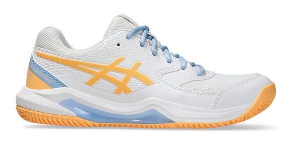 asics Gel-Dedicate 8 Padel 104_White/Orange Glow 1042A241