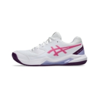 asics Gel-Dedicate 8 Padel 100_White/Dragon Fruit 1042A241