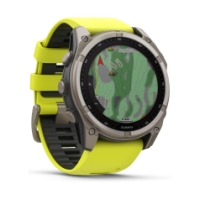 garmin fenix 8  51 mm, Solar, Sapphire titanium Amp Yellow/Graphite Band 010-02907-21
