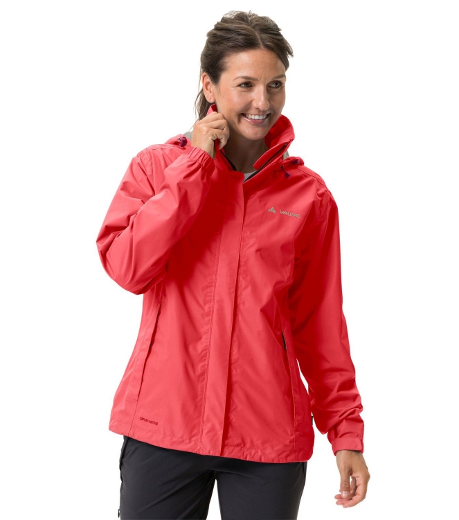 Vaude Vaude Women\'s Escape Light Jacket 024_flame 03895_024 024_flame Vaude jassen 03895_024 geel bij Leerentveldvrijetijd.nl