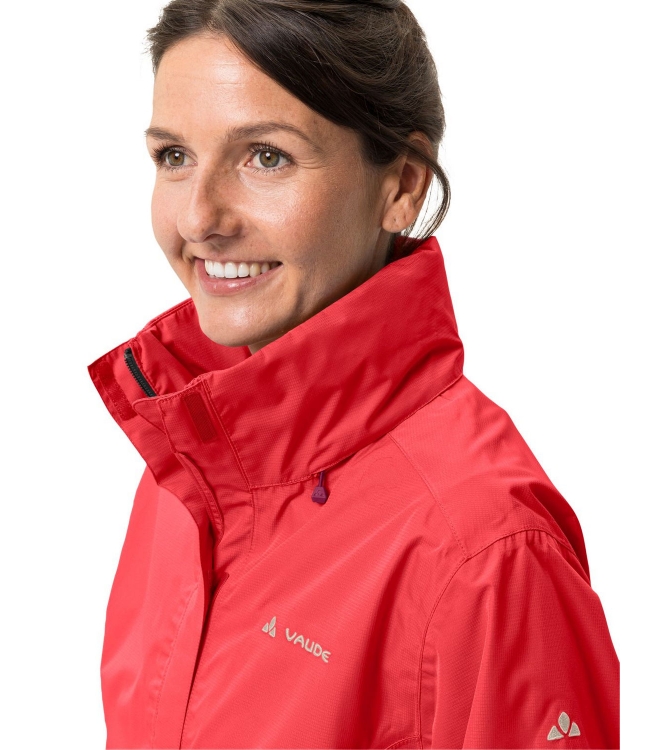 Vaude Vaude Women\'s Escape Light Jacket 024_flame 03895_024 024_flame Vaude jassen 03895_024 geel bij Leerentveldvrijetijd.nl