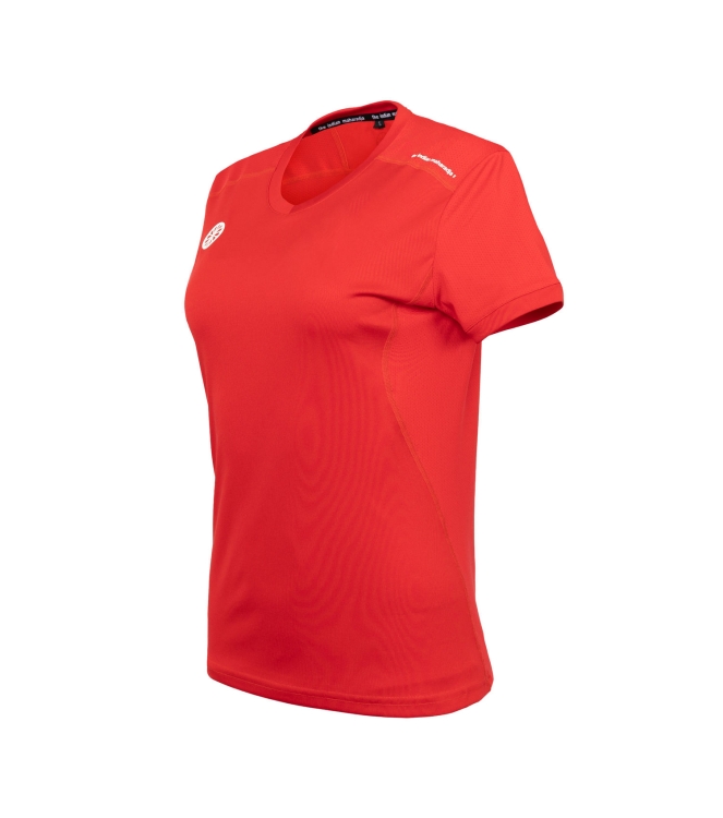 The Indian Maharadja The Indian Maharadja Jaipur Women Performance Tee red T100312 red The Indian Maharadja hockeykleding T100312 geel bij Leerentveldvrijetijd.nl