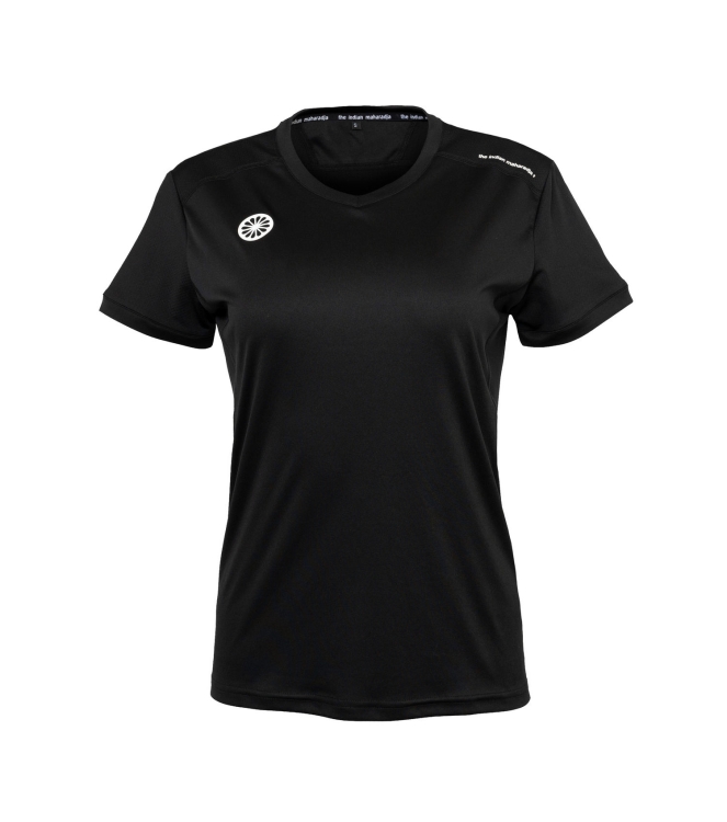 The Indian Maharadja The Indian Maharadja Jaipur Women Performance Tee black T100312 black The Indian Maharadja hockeykleding T100312 licht grijs bij Leerentveldvrijetijd.nl