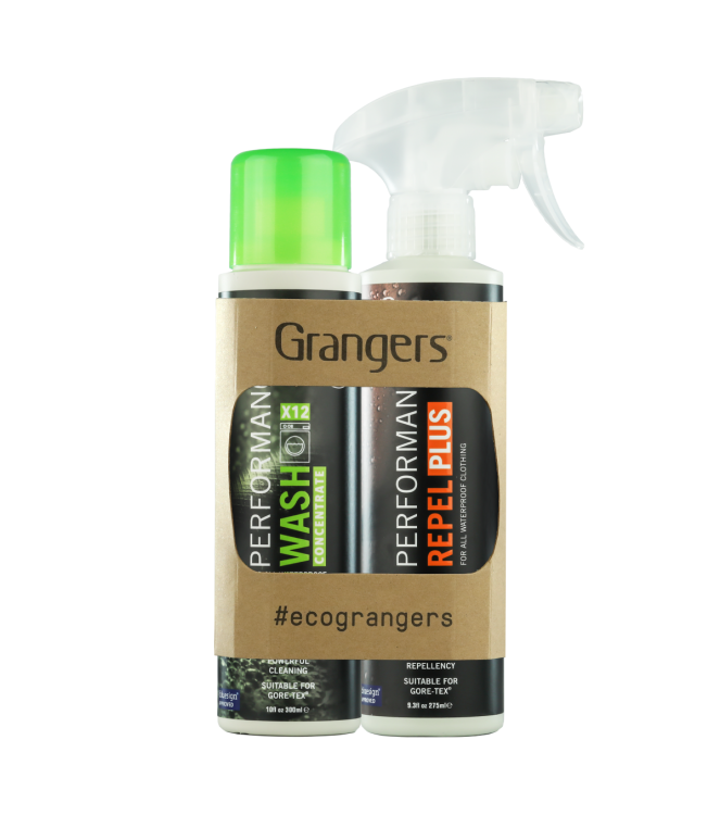 Grangers Grangers Performance Wash + Performance Repel Plus Spray Ec GRF211EX/100 Grangers wasmiddel kleding GRF211EX/100 ecru bij Leerentveldvrijetijd.nl