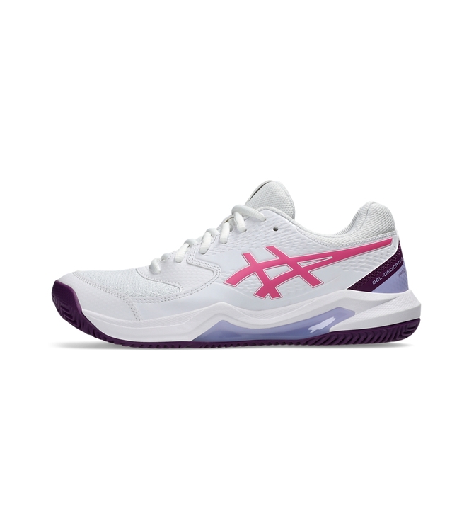 Asics Asics Gel-Dedicate 8 Padel 100_white/dragon fruit 1042A241 100_White/Dragon Fruit Asics padel 1042A241 roze bij Leerentveldvrijetijd.nl