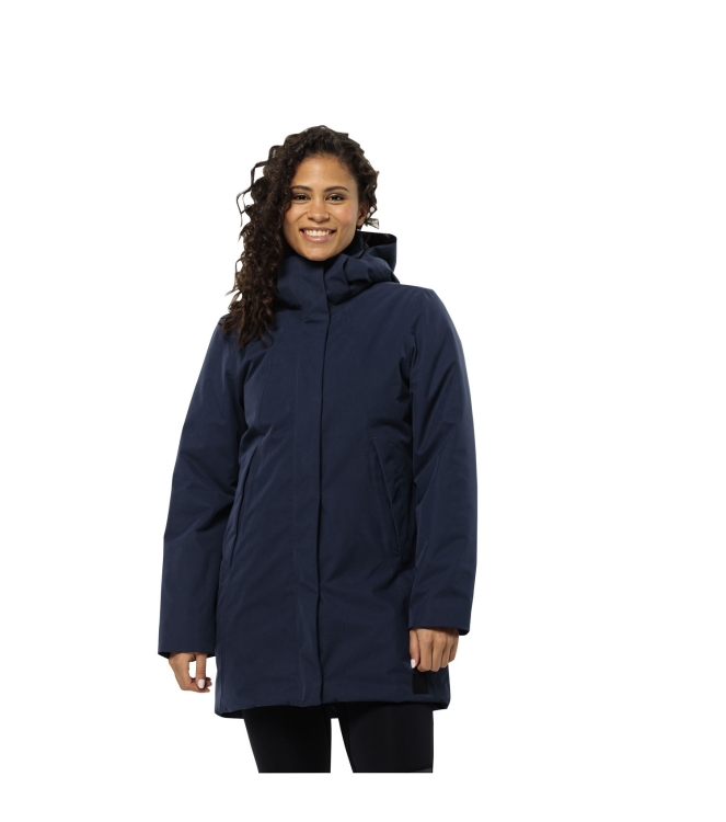 Jack Wolfskin Jack Wolfskin Salier Coat 1010_night blue 1116141 1010_Night Blue Jack Wolfskin jassen 1116141 antraciet bij Leerentveldvrijetijd.nl
