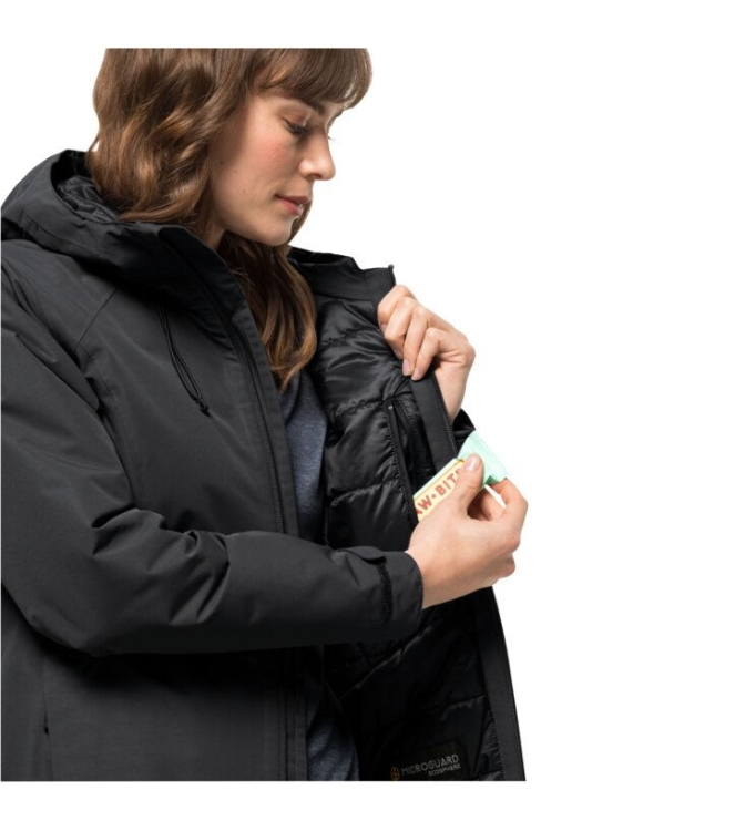 Jack Wolfskin Jack Wolfskin Heidelstein Ins JKT W 6000_black 1115681 6000_Black Jack Wolfskin jassen 1115681 licht grijs bij Leerentveldvrijetijd.nl