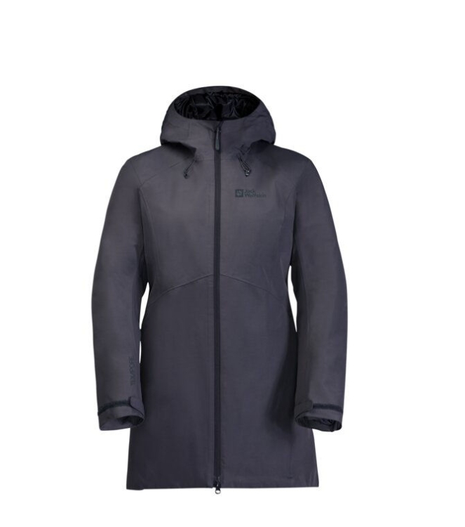 Jack Wolfskin Jack Wolfskin Heidelstein Ins JKT W 1388_graphite 1115681 1388_Graphite Jack Wolfskin jassen 1115681 lichtblauw bij Leerentveldvrijetijd.nl