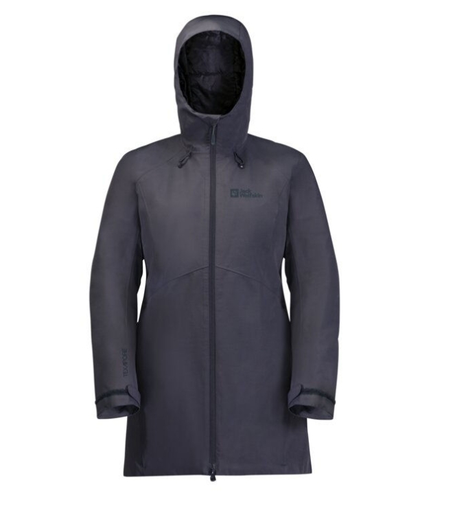 Jack Wolfskin Jack Wolfskin Heidelstein Ins JKT W 1388_graphite 1115681 1388_Graphite Jack Wolfskin jassen 1115681 lichtblauw bij Leerentveldvrijetijd.nl