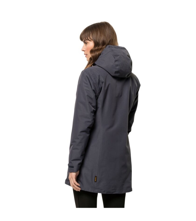 Jack Wolfskin Jack Wolfskin Heidelstein Ins JKT W 1388_graphite 1115681 1388_Graphite Jack Wolfskin jassen 1115681 lichtblauw bij Leerentveldvrijetijd.nl