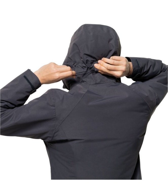 Jack Wolfskin Jack Wolfskin Heidelstein Ins JKT W 1388_graphite 1115681 1388_Graphite Jack Wolfskin jassen 1115681 lichtblauw bij Leerentveldvrijetijd.nl