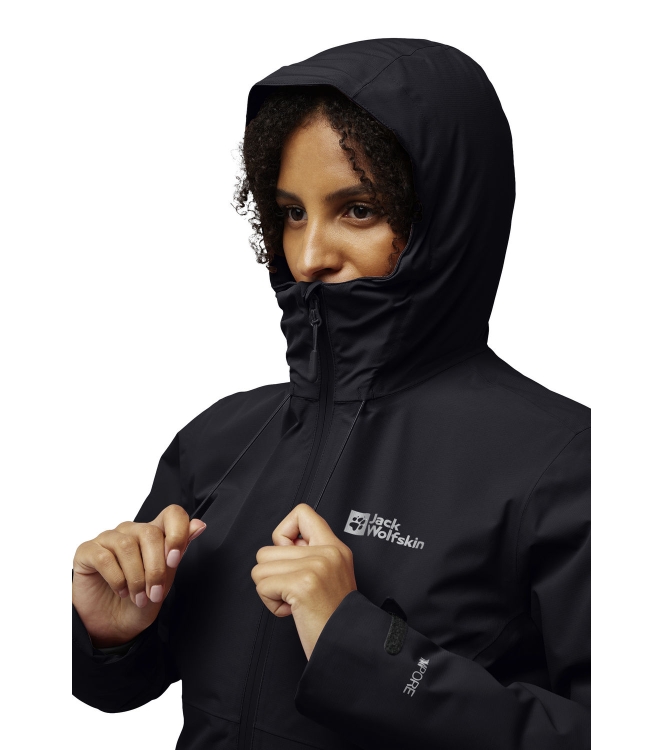 Jack Wolfskin Jack Wolfskin Wisper Ins JKT W 6000_black A61893 6000_Black Jack Wolfskin jassen A61893 licht grijs bij Leerentveldvrijetijd.nl