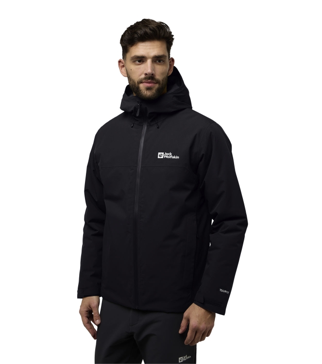 Jack Wolfskin Jack Wolfskin Wisper Ins JKT M 6000_black A61870 6000_Black Jack Wolfskin jassen A61870 licht grijs bij Leerentveldvrijetijd.nl