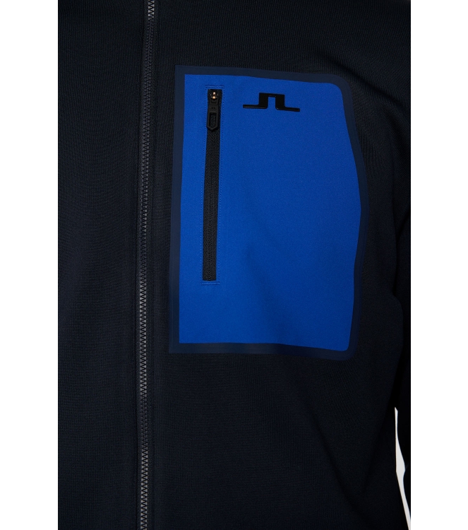 j. lindeberg fleeces en truien SMJS10885 antraciet bij Leerentveldvrijetijd.nl