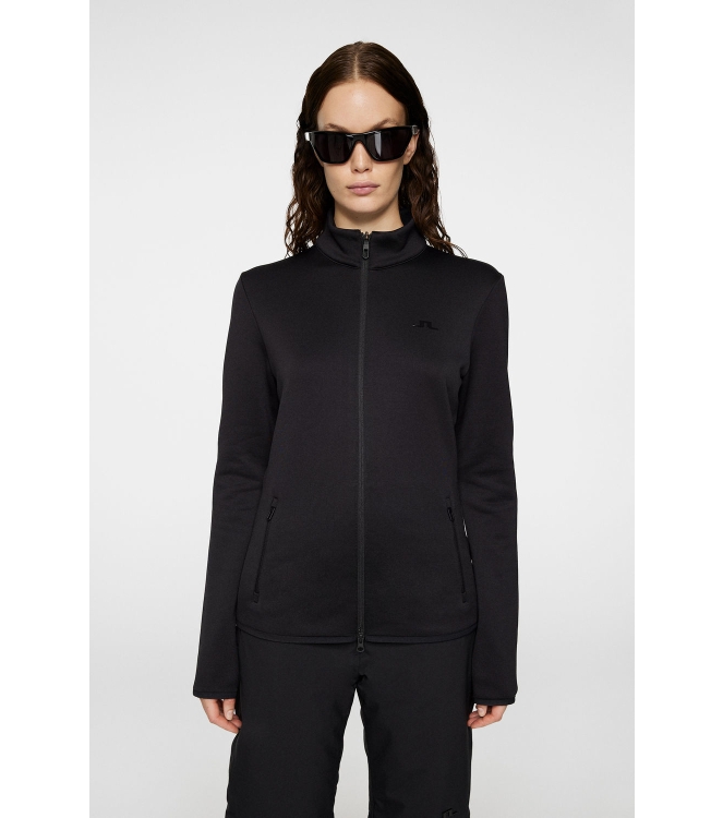 j. lindeberg j. lindeberg Milly Polartec Mid Layer 9999_black SWJS10984 9999_Black j. lindeberg fleeces en truien SWJS10984 licht grijs bij Leerentveldvrijetijd.nl