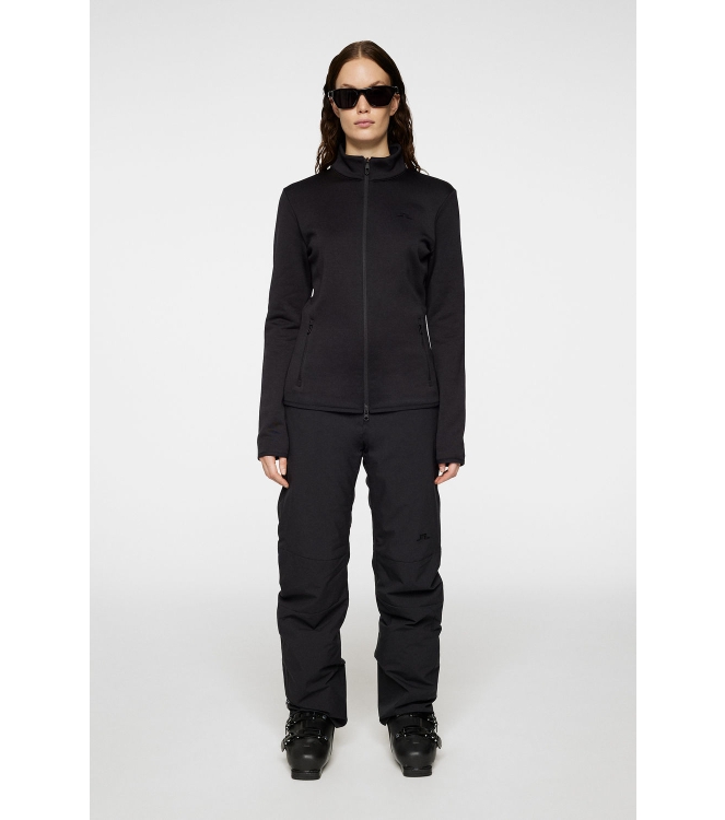 j. lindeberg j. lindeberg Milly Polartec Mid Layer 9999_black SWJS10984 9999_Black j. lindeberg fleeces en truien SWJS10984 licht grijs bij Leerentveldvrijetijd.nl