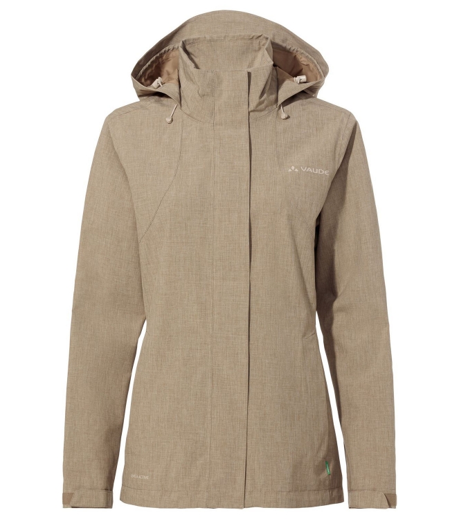 Vaude Vaude Women\'s Rosemoor Jacket II 120_oat 43066 120_Oat Vaude jassen 43066 jeans bij Leerentveldvrijetijd.nl