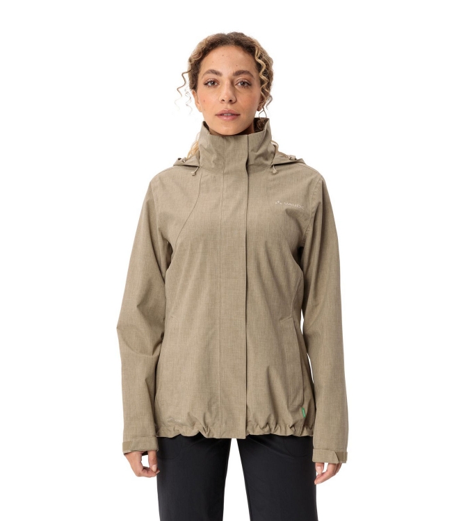 Vaude Vaude Women\'s Rosemoor Jacket II 120_oat 43066 120_Oat Vaude jassen 43066 jeans bij Leerentveldvrijetijd.nl