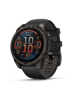 Garmin Garmin fenixÂ 8 47 mm, AMOLED Sapphire Carbon grey DLC-ti