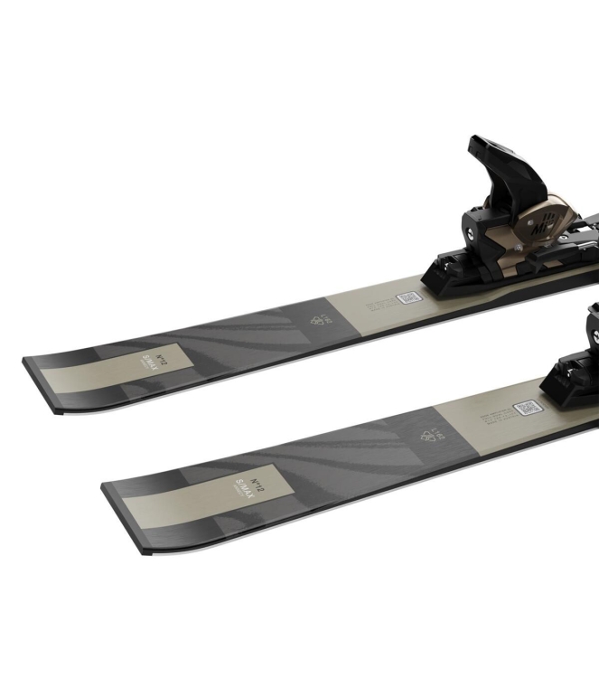 Salomon Salomon E S/Max NR 12 + Mi12 GW F80  L47656300+  Salomon ski L47656300+ ecru bij Leerentveldvrijetijd.nl