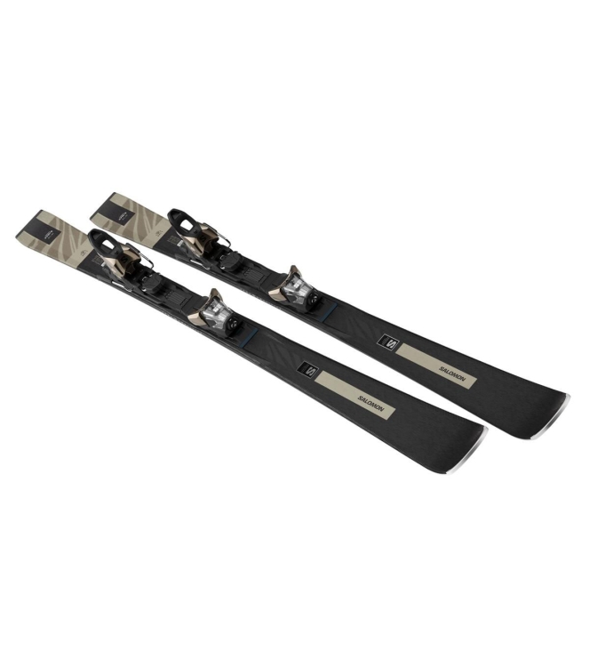 Salomon Salomon E S/Max Nr10 + M10 GW L80  L47656400+  Salomon ski L47656400+ ecru bij Leerentveldvrijetijd.nl