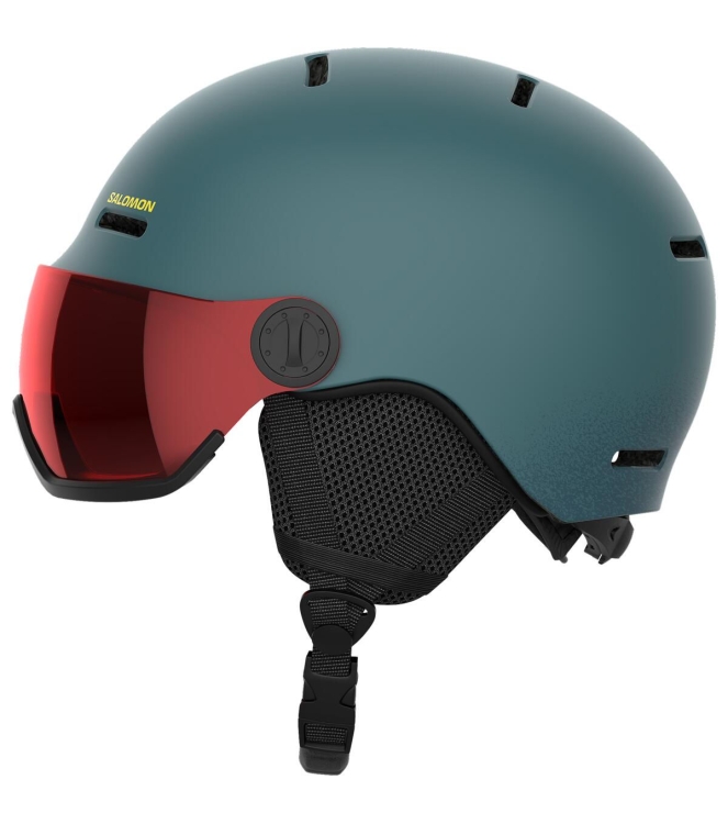 Salomon Salomon Helmet Orka Visor north at/u L47300800 North At/U Salomon wintersport accessoires L47300800 antraciet bij Leerentveldvrijetijd.nl