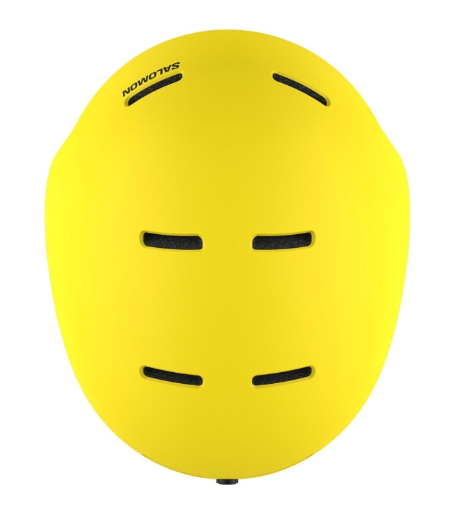 Salomon Salomon Helmet Orka vibrant yellow L47259700 Vibrant Yellow Salomon wintersport accessoires L47259700 groen bij Leerentveldvrijetijd.nl