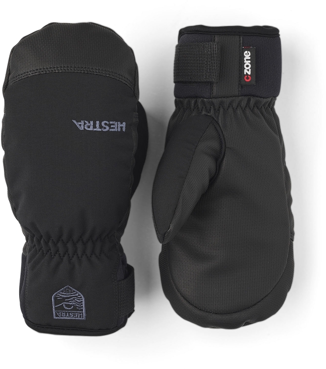 Hestra Hestra Ferox Primaloft  -  Mitt 100_black 32991 100_Black Hestra wintersportkleding 32991 licht grijs bij Leerentveldvrijetijd.nl