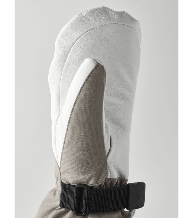 Hestra Hestra Heli Ski Female  -  Mitt 620020_khaki/offwhite 30611 620020_Khaki/Offwhite Hestra wintersportkleding 30611 wit bij Leerentveldvrijetijd.nl