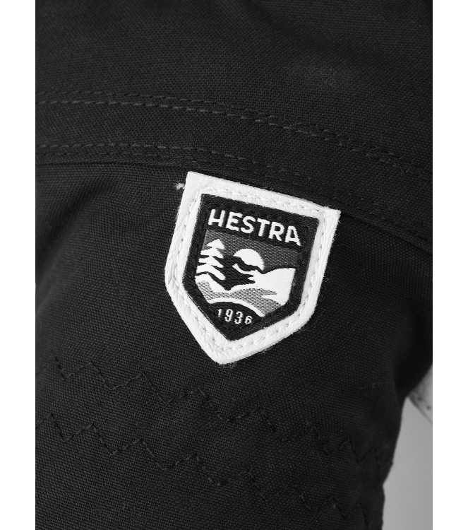 Hestra Hestra Heli Ski Female  -  Mitt 100020_black/offwhite 30611 100020_Black/Offwhite Hestra wintersportkleding 30611 licht grijs bij Leerentveldvrijetijd.nl