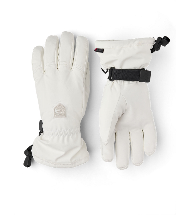 Hestra Hestra Women\'S Powder Czone  -  5 Finger 030_ivory 3000740 030_Ivory Hestra wintersportkleding 3000740 roze bij Leerentveldvrijetijd.nl