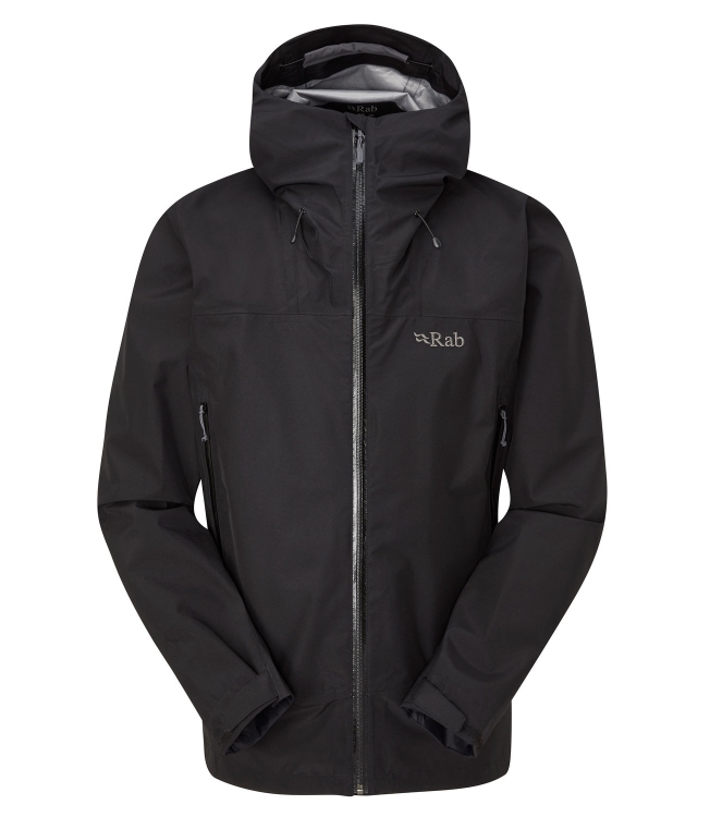 Rab Rab Namche GTX Jacket black QWH-77 Black Rab jassen QWH-77 licht grijs bij Leerentveldvrijetijd.nl