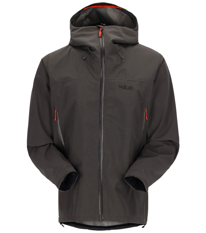 Rab Rab Namche GTX Jacket graphene QWH-77 Graphene Rab jassen QWH-77 zwart combinatie bij Leerentveldvrijetijd.nl
