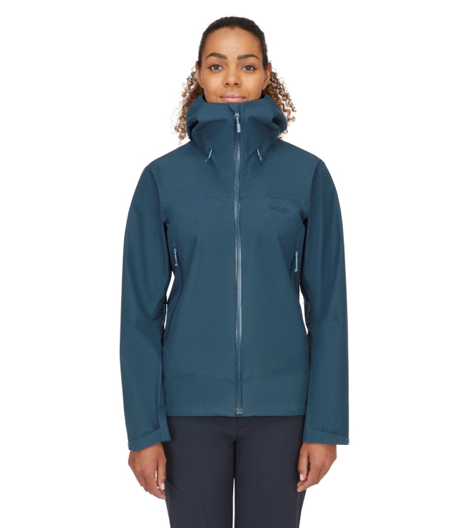 Rab Rab Namche GTX Jacket Wmns orion blue QWH-78 Orion Blue Rab jassen QWH-78 antraciet bij Leerentveldvrijetijd.nl