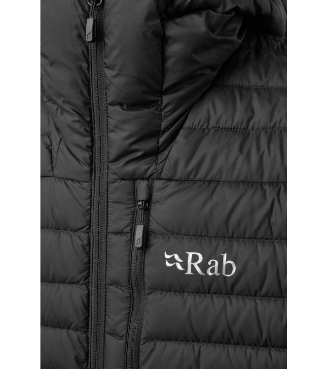 Rab Rab Microlight Alpine Jacket black QDB-12 Black Rab jassen QDB-12 licht grijs bij Leerentveldvrijetijd.nl