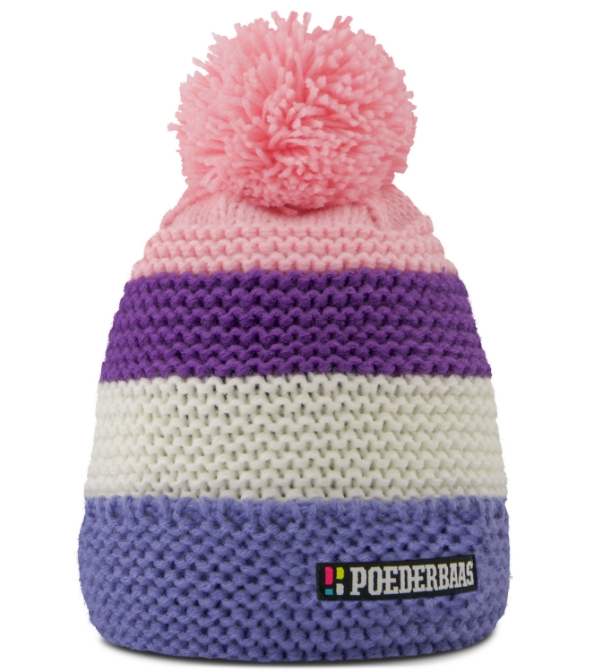 Poederbaas Poederbaas Classic Colorful Beanie 2.0 501_lila PB060425 501_Lila Poederbaas wintersportkleding PB060425  bij Leerentveldvrijetijd.nl