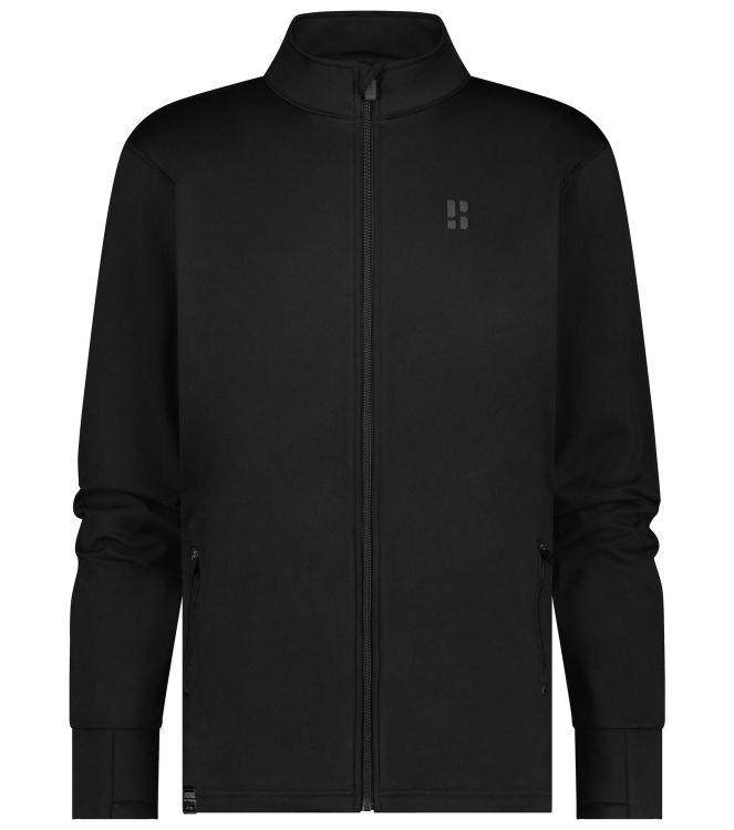 Poederbaas Poederbaas Arctic Sports Tech Jacket Men 001_black PB120310 001_Black Poederbaas fleeces en truien PB120310 licht grijs bij Leerentveldvrijetijd.nl