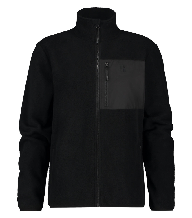 Poederbaas Poederbaas Four Seasons Fleece Jacket Men 001_black PB210310 001_Black Poederbaas fleeces en truien PB210310 licht grijs bij Leerentveldvrijetijd.nl