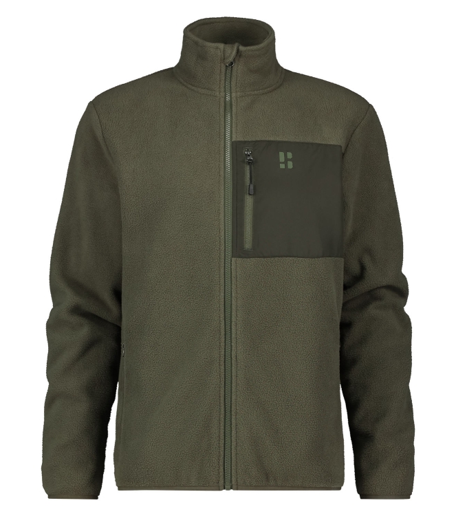 Poederbaas Poederbaas Four Seasons Fleece Jacket Men 300_green PB210310 300_Green Poederbaas fleeces en truien PB210310 blauw bij Leerentveldvrijetijd.nl