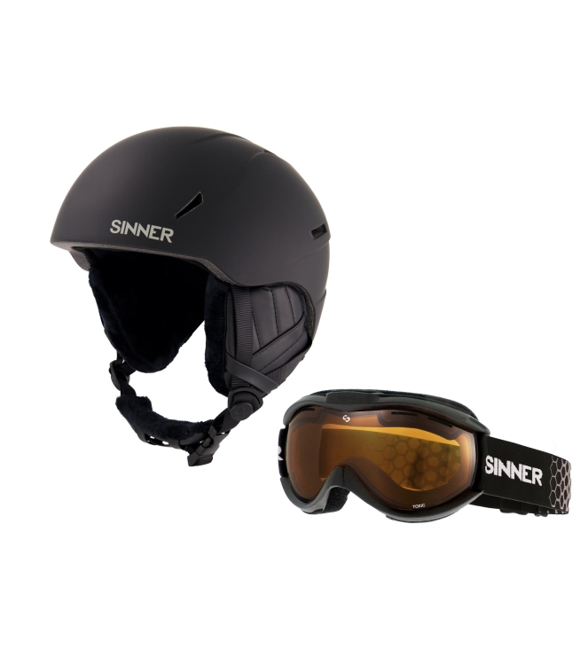 Sinner Sinner Combi-Pack (Crest+Toxic) 10_black SIDP-139 10_Black Sinner wintersport accessoires SIDP-139 licht grijs bij Leerentveldvrijetijd.nl