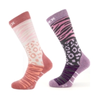 sinner Ladies Ski Socks Animal 74_Purple/Pink SIWE-12