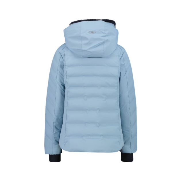 cmp Woman Jacket Fix Hood L514_Cool Blue 34W4406