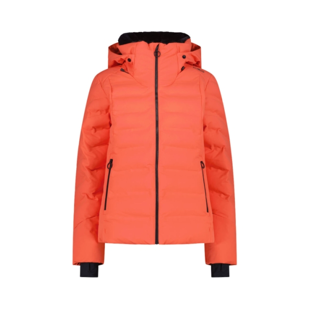 cmp Woman Jacket Fix Hood C487_Marigold 34W4406